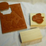 Unmounted wood stamps